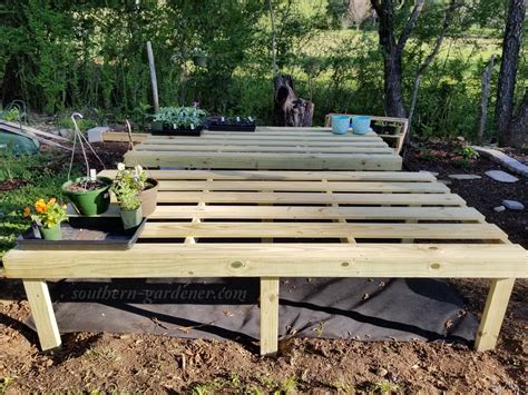 Moreover, a diy greenhouse can be the perfect solution, both in terms of costs and complexity. Display Tables for Greenhouse - The Southern Gardener
