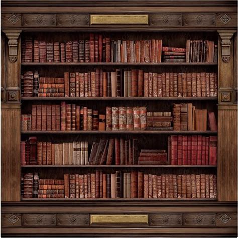 Aoihrraan 2 5x2 5m Retro Bookshelf Photography Backdrop Ancient Vintage