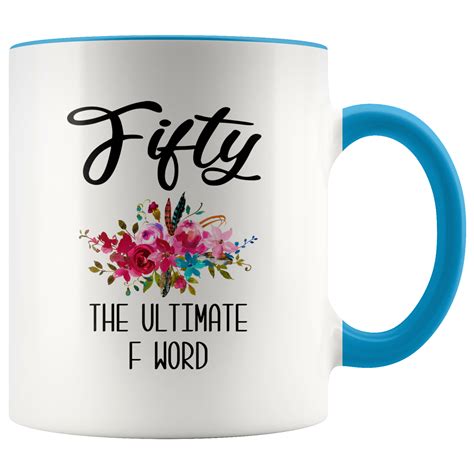 Planning one of the milestone birthday parties doesn't have to be stressful. Funny 50th Birthday Gift for Women 50th Birthday Party Ideas for Her 50 Years Old Mug Turning 50 ...