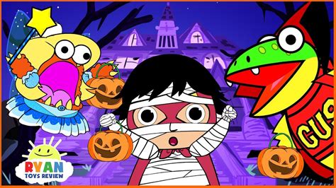 Cartoons world | jujutsu kaisen. Ryan Kids Halloween Trick or Treat to the Haunted House! Cartoon Animation For Children - YouTube