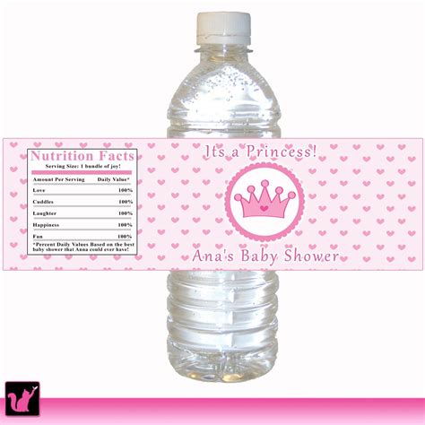 Free Printable Princess Water Bottle Label Template