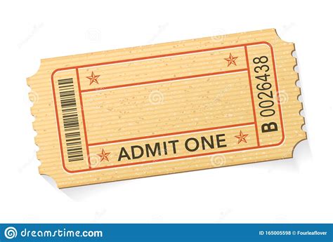 Admit One Event Ticket Template Stock Vector - Illustration of elegant ...