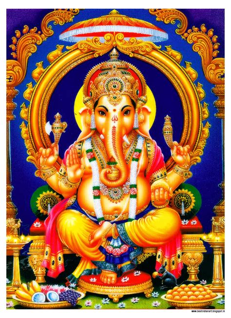 Lord Ganesh Best Indian Art Image Large Size Printable Best Indian