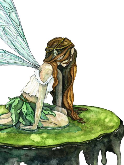 Watercolor Fairy Painting Watercolor Painting Fairy Print Etsy