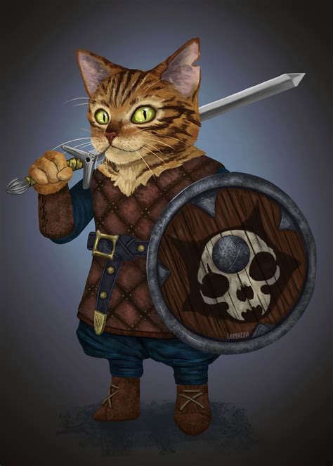 Cat Knight By Lauren Covarrubias International Cat Day Knight Art