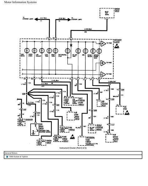 General Motors Truck Kodiak And Topkick Wiring Diagrams 1996