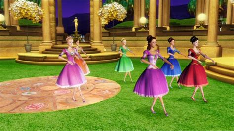 A major dvd and toy initiative, barbie in the 12 dancing princesses is the story of barbie as genevieve, 1 of 12 sisters who live happily the princesses discover a magical enchanted world and escape the tyranny of rowena. Barbie in the 12 Dancing Princesses (2006) Wallpapers Free ...