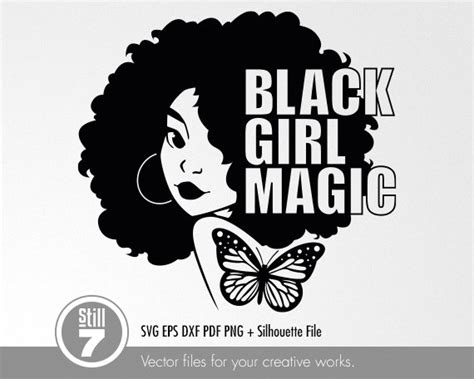 Melanin Woman Svg Black Girl Magic Svg Afro Woman Svg Etsy