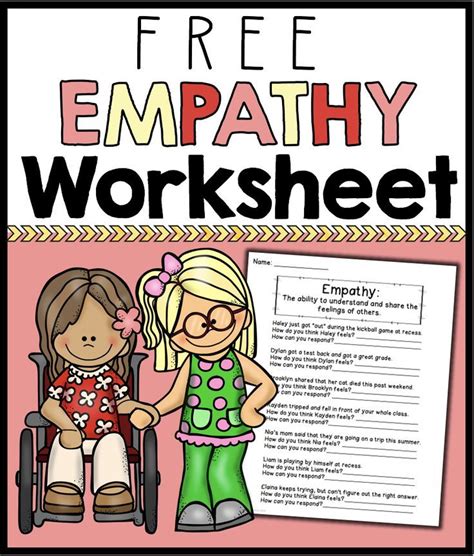 Empathy Worksheets Free Teaching Empathy Teaching