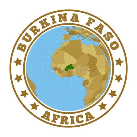 Burkina Faso Logo Vector Illustratie Illustratie Bestaande Uit