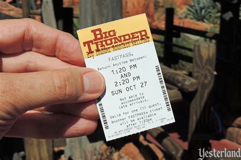 Select the park tickets of all members of your party who will experience the attraction. Yesterland: Paper FASTPASS Distribution at Walt Disney World