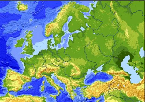 Giochi con le mappe dell'europa (singole nazioni) austria: Migliore Cartina Muta Europa Fisica Da Stampare ...