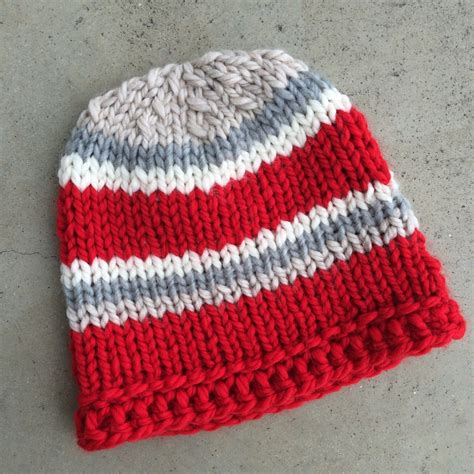 Simple Chunky Knit Hat - made by marni