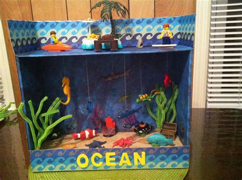 2nd Grade Ocean Habitat Diorama