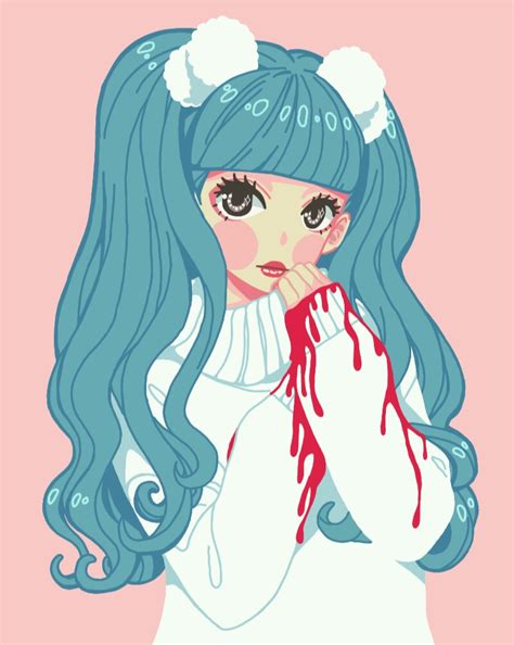 Anime Manga Pastel Pastelgoth Kawaii Girl Aesthetic Blu