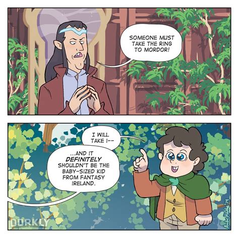 Who Should Take The One Ring To Mordor Dorkly Lord Of The Rings Comics Funny Comics