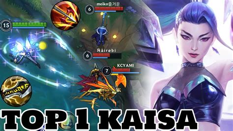 Wild Rift Kaisa Top 1 Kaisa Gameplay Rank Master S7 Youtube
