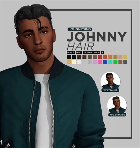 The Sims 4 Johnny Hair Base Game Compatible Micat Game