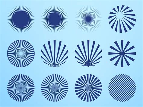 Radial Starburst Patterns Vector Art And Graphics