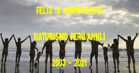 Naturismo Perú ANNLI Naturismo Nudismo nacional e internacional FELIZ º ANIVERSARIO