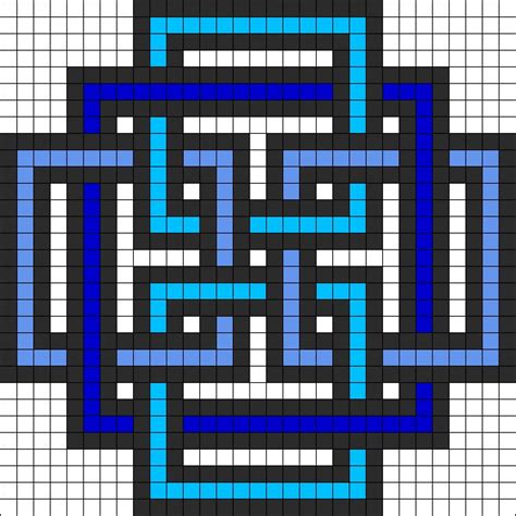 1200 x 1200 jpeg 92 кб. Geometric Square perler bead pattern minecraft pixel art ...