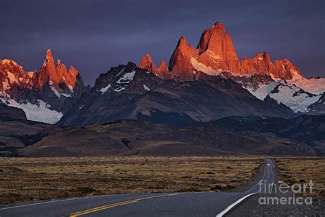 Mount Fitz Roy At Sunrise Patagonia Argentina Photograph By Dmitry