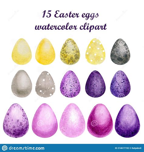 Easter Eggs Watercolor Clipart Easter Clipart Eggs Clipart Easter