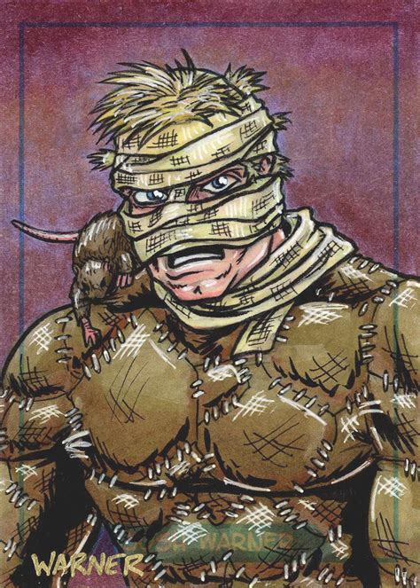 Rat King Sketch Card Teenage Mutant Ninja Turtles Villains Teenage