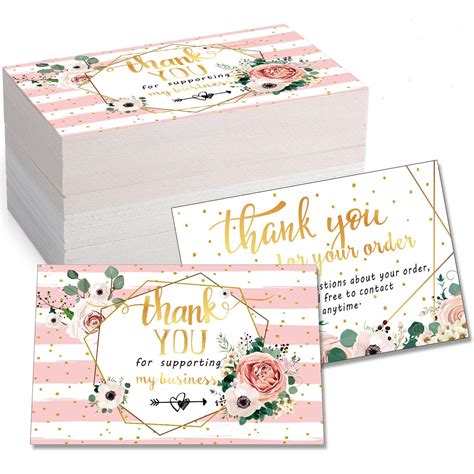 Buy 120 Mini Thank You For Your Order Business Cards Shopping Purchase