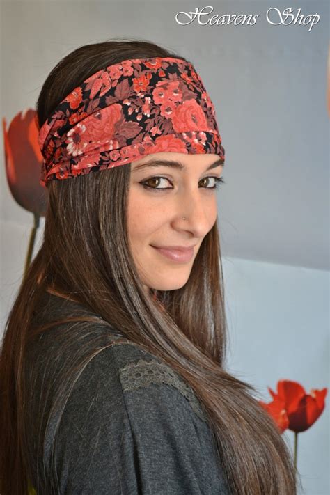 Yoga Floral Boho Headband Workout Headband Womens Turban Headband Floral Vintage Stile
