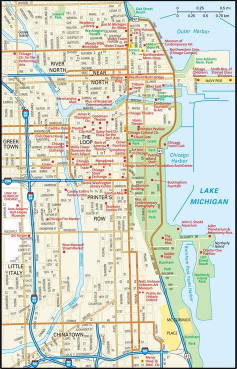 Free Maps Of Chicago Gambaran