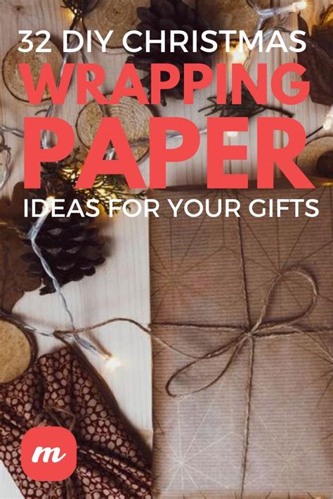 Christmas Wrapping Paper With Presents On It And The Words 32 Diy