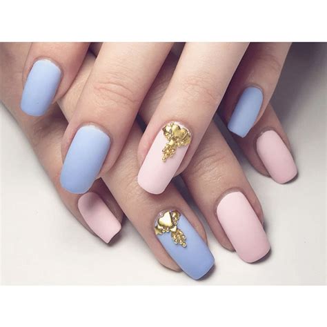 Elegant Pink And Blue Nails By Themermaidpolish