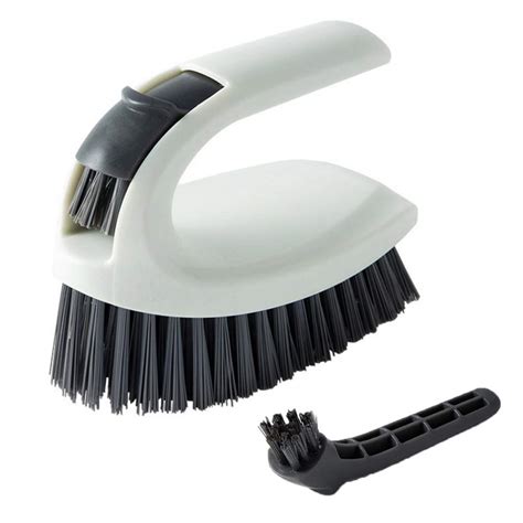 Scrubbing Brush With Grip Handle 2 In 1 Kitchen And Bathroom Scrubbing