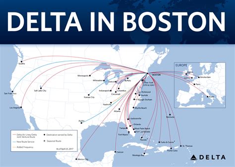Delta Boston Route Map
