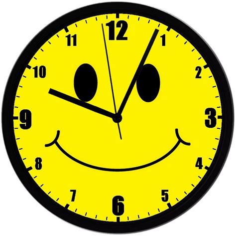 Smiley Face 8 Homemade Wall Clock Battery Included