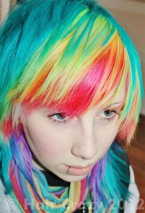 Bright Hot Hair Colors Cool Hair Color Manic Panic Hair Color Poppy Color Multi Colored Hair