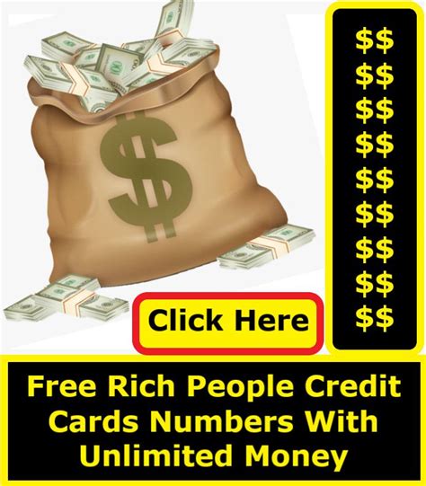 What are credit card numbers? Billionaire credit card numbers with unlimited money | Free credit card, Credit card numbers ...