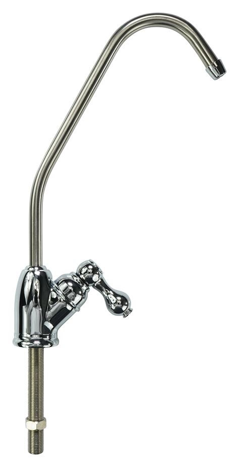 Brushed Nickel Faucet With 1 4 Tube European Handle Crystal Quest Water Filters
