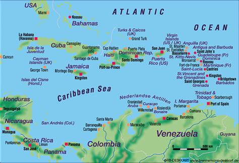 Karte Von Karibik Creactie