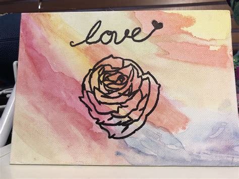The Crazy Cool Watercolor Canvases Are So Cute And Easy Just