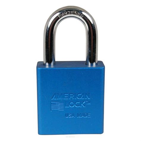 American Lock A1105blu Padlock 1 12 Aluminum Body Blue