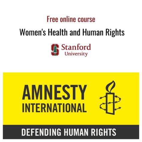 New Free Online Courses In Human Rights From Stanford University And Amnesty International