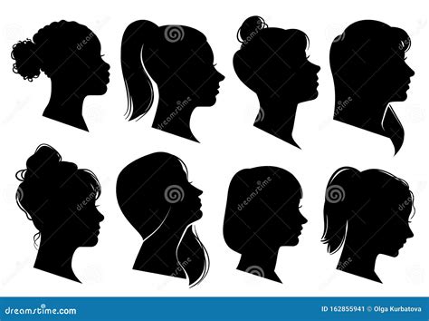 Woman Heads In Profile Beautiful Female Faces Profiles Black