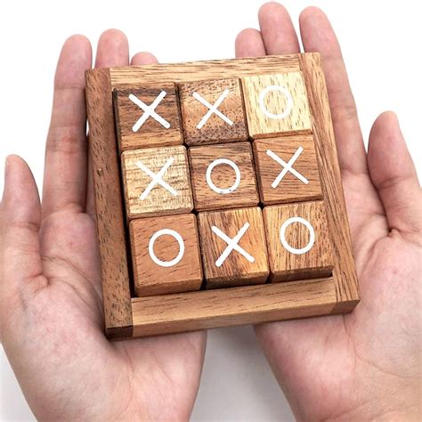 Rustic Wood Mini Game Kids And Adults Coffee Table Living Room Decor