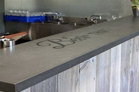 Learn how to build an outdoor patio bar with an acid stained concrete top. Concrete Bar top - Craftsman - Family Room - San Francisco ...