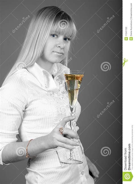 Glass Of Champagne Stock Photo Image Of Cheers Beauty