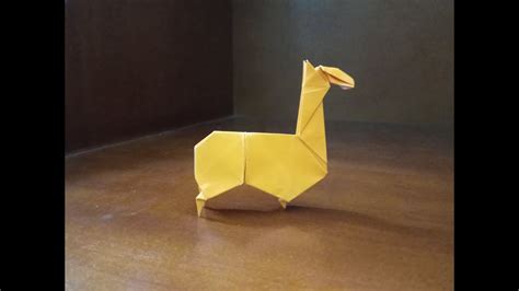 Origami Llama How To Fold Llama Youtube