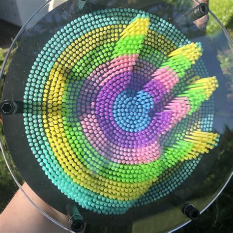 Rainbow Pin Art Sensory William Ready