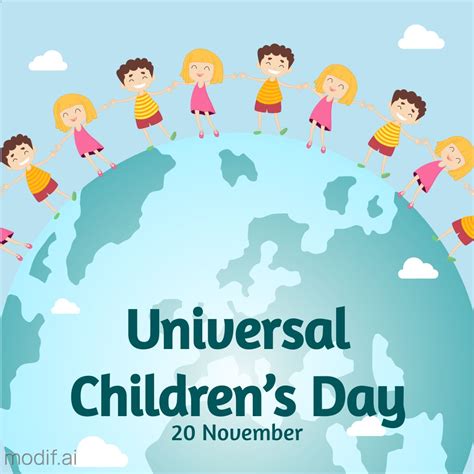 Template With Illustration With World Children Day Mediamodifier